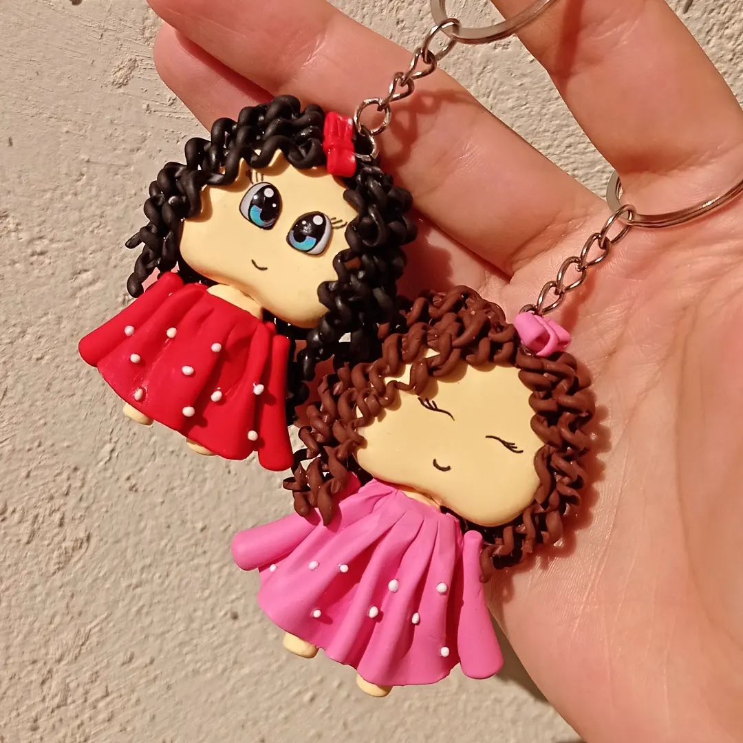 جاکلیدی دست ساز  دختر فرفری