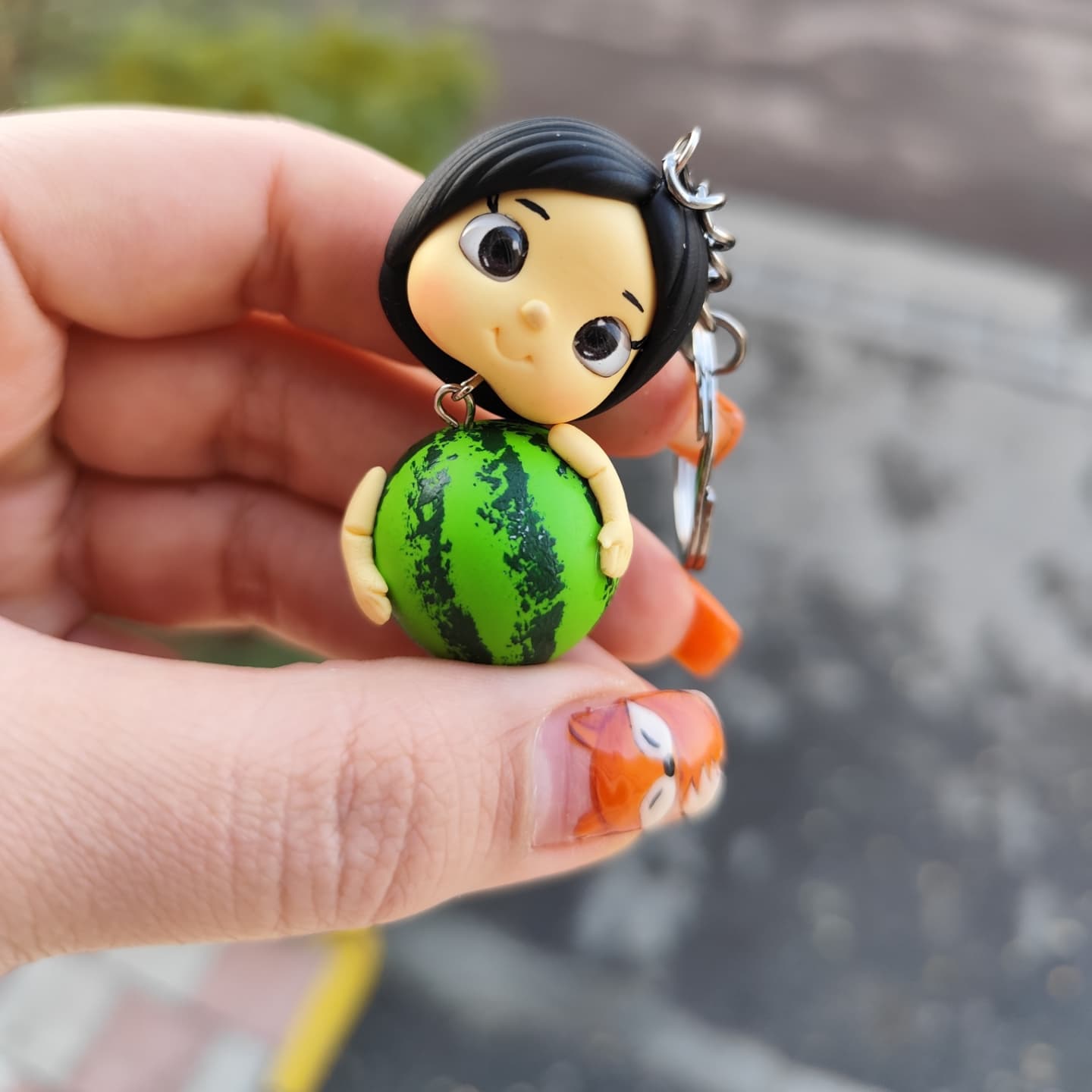 جاکلیدی دختر یلدایی تپل دست ساز خمیری