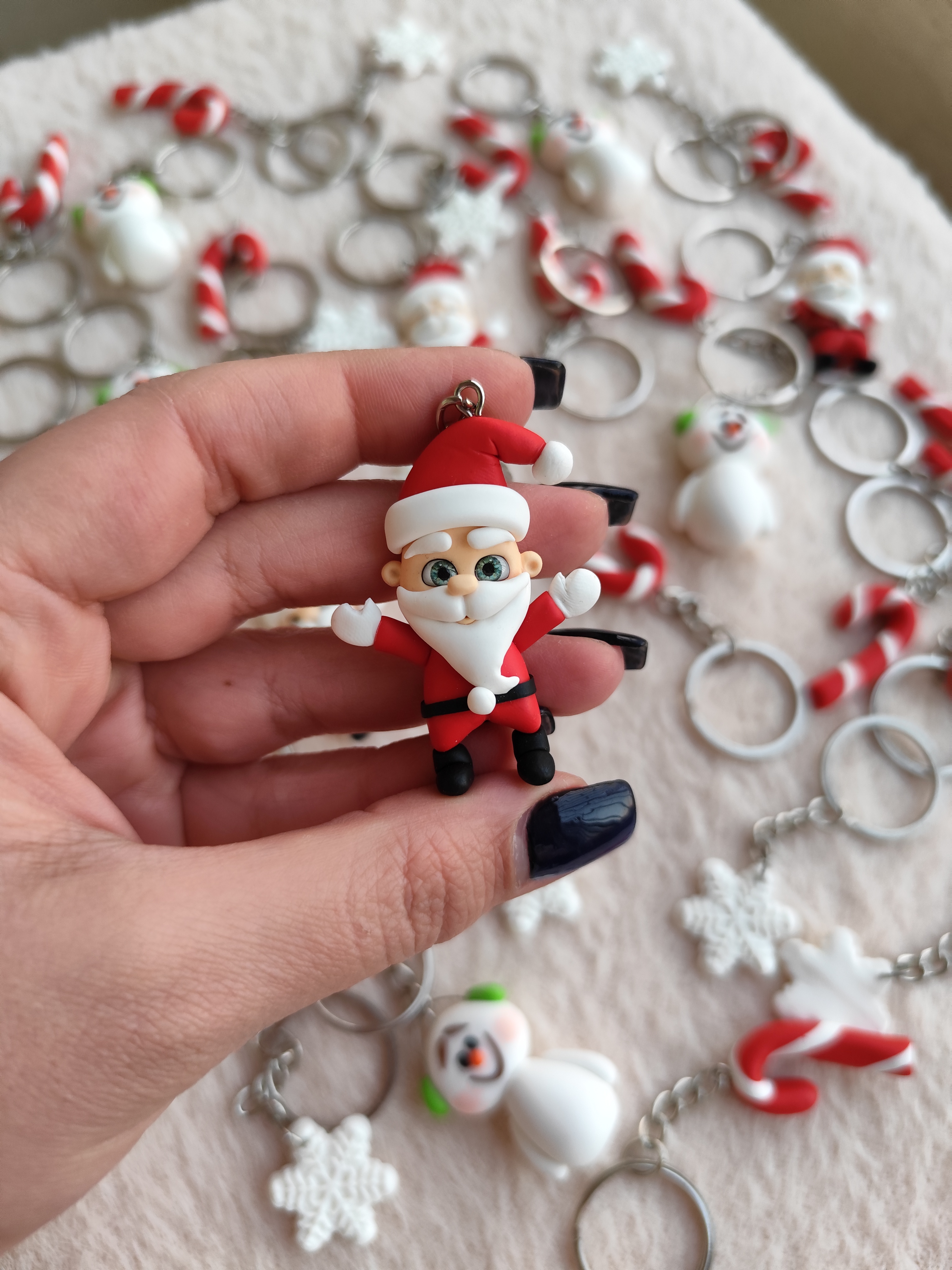 جاکلیدی بابانوئل دست ساز خمیری