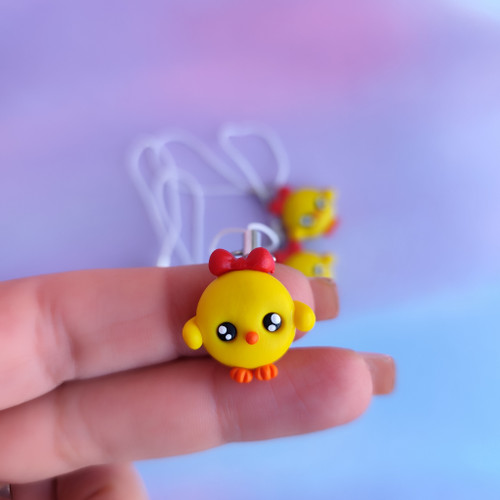 آویز موبایل جوجه خمیری دست ساز