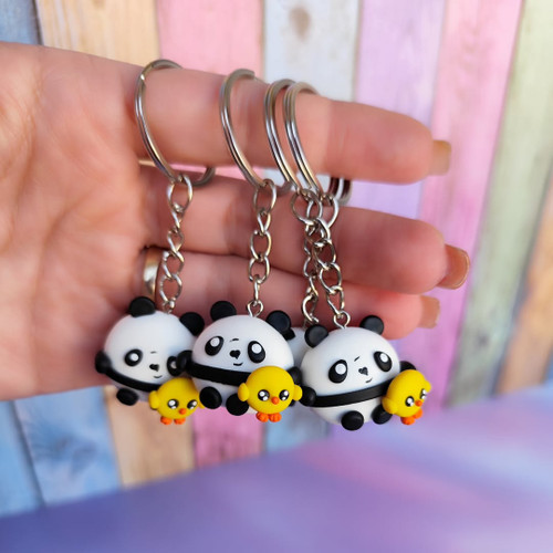 جاکلیدی پاندا و جوجَک خمیری دست ساز