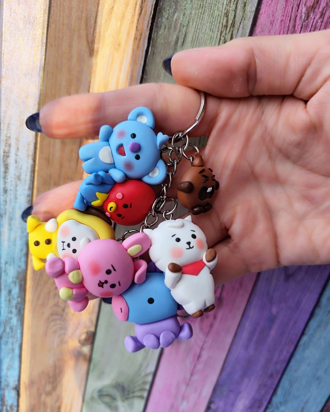 ست جاکلیدی BTS خمیری نشکن و ضد آب