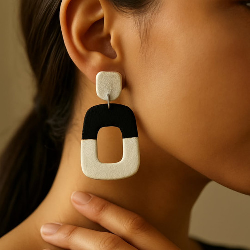 گوشواره خمیری اوپرا | دست ساز یونیک و خاص