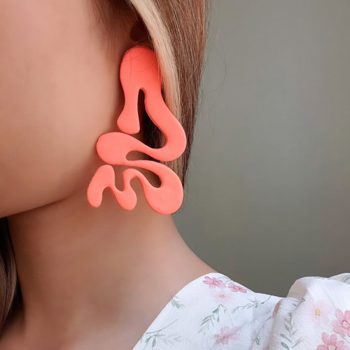 گوشواره خمیری نواچین | دست ساز یونیک و خاص